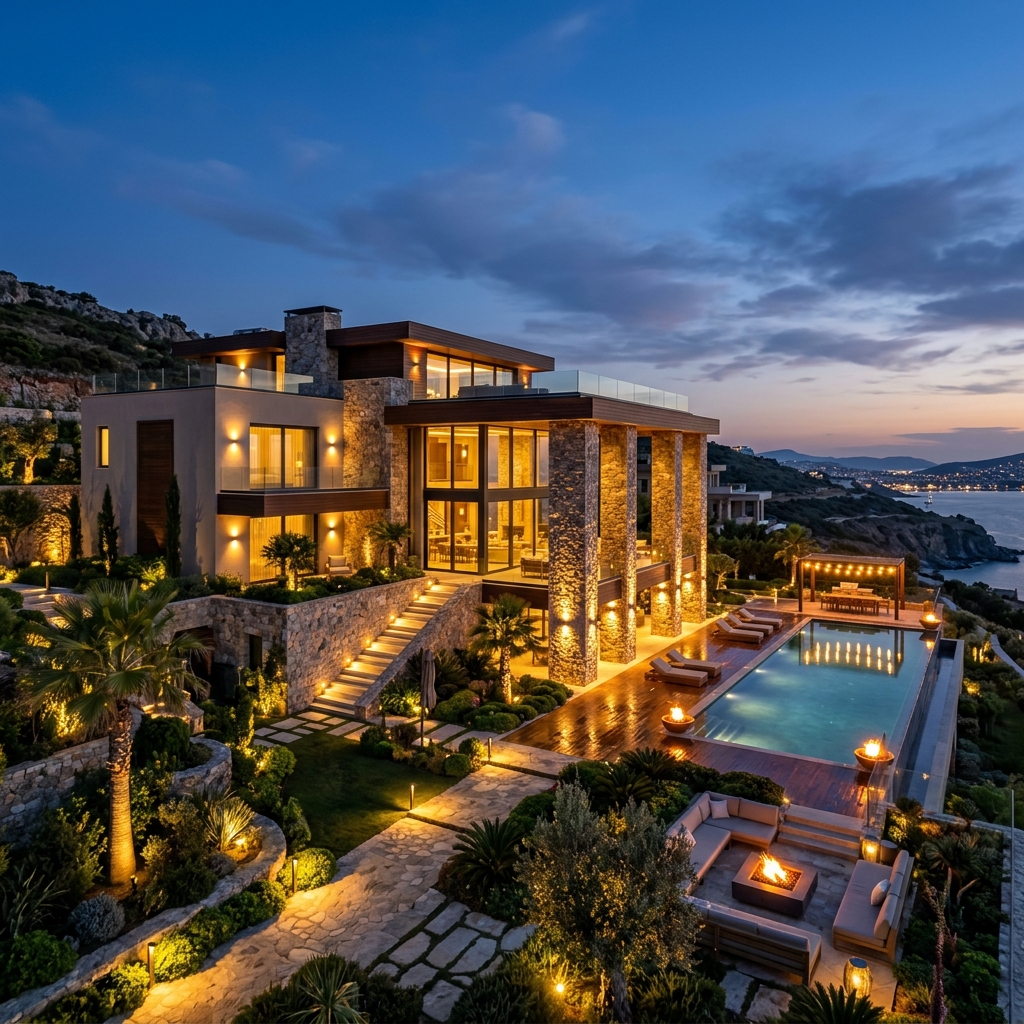 Private residence lighting, Emirates Hills