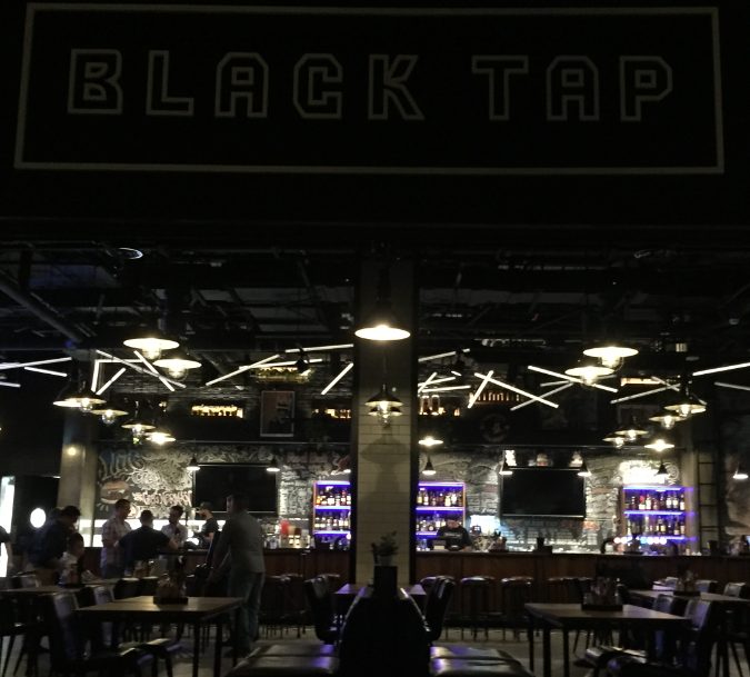 Black Tap lighting detail